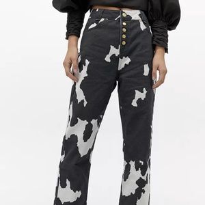 House of Sunny Jessie Pants - Cow print
